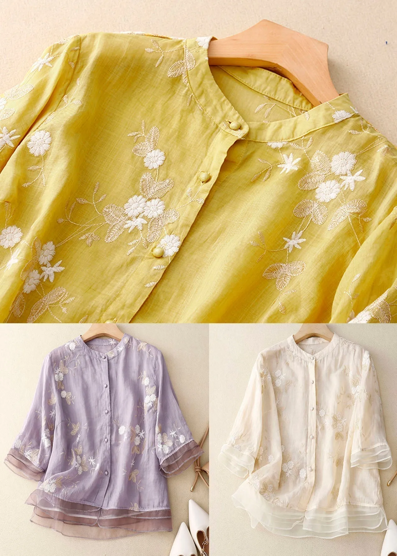 Emily™ | Elegant Blouse with Delicate Embroidery