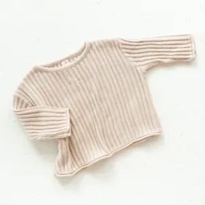 Essential Knit Sweater - Biscuit
