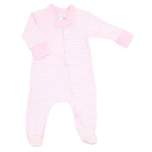 Essentials Striped Zipped Footie