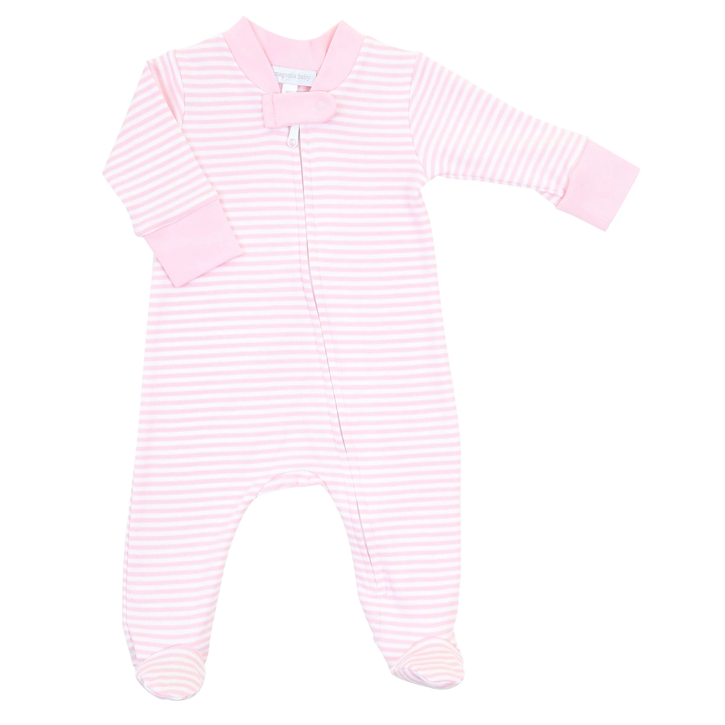 Essentials Striped Zipped Footie