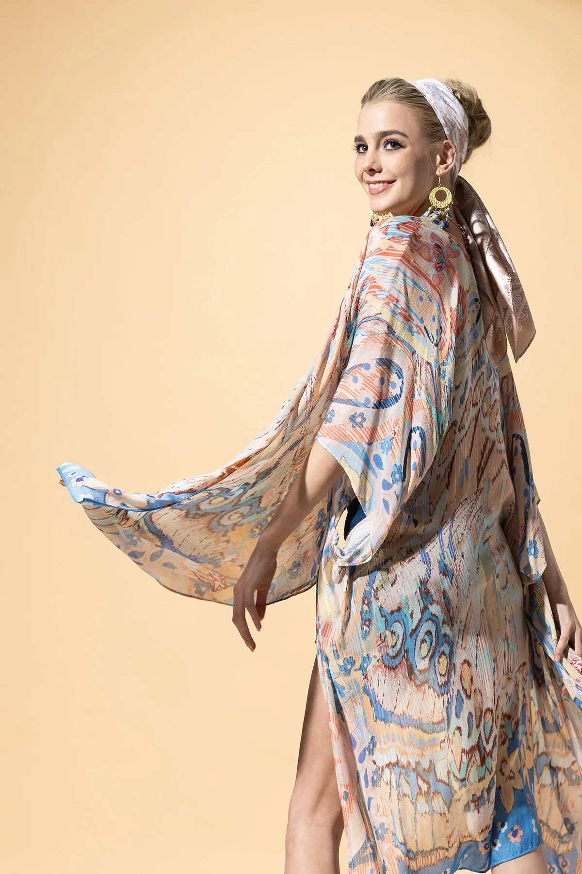 Ethereal Butterfly Boho Kimono