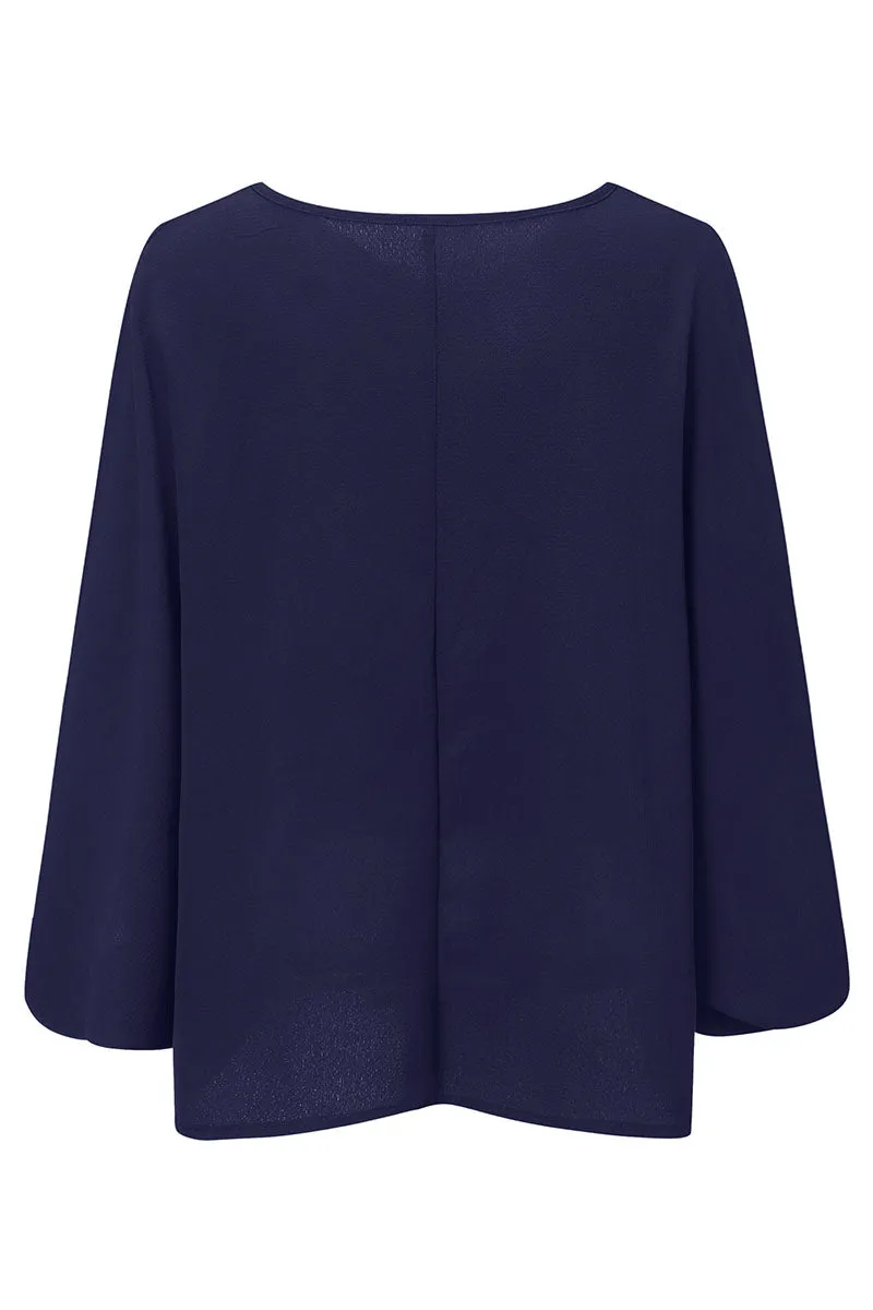 Fashion Street Solid V Neck Tops(3 Colors)