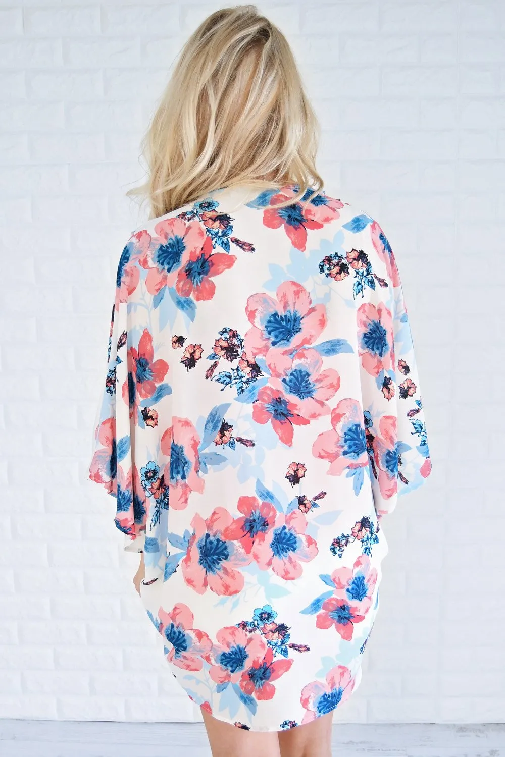 Festive in Floral Kimono