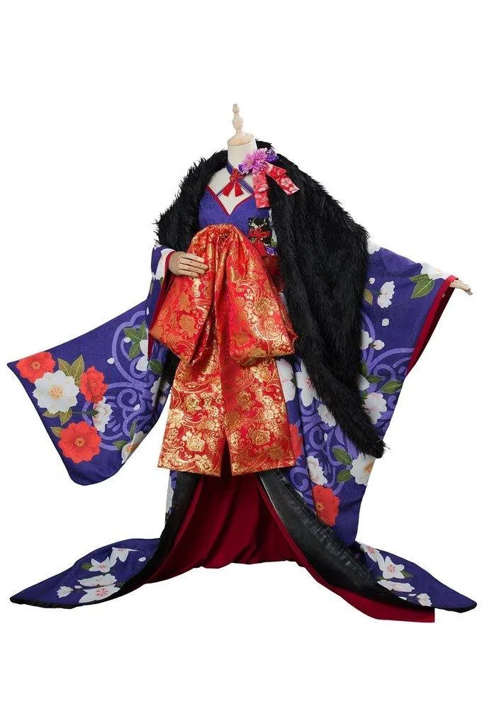 FGO Saber Alter Elegant Kimono Cosplay Costume