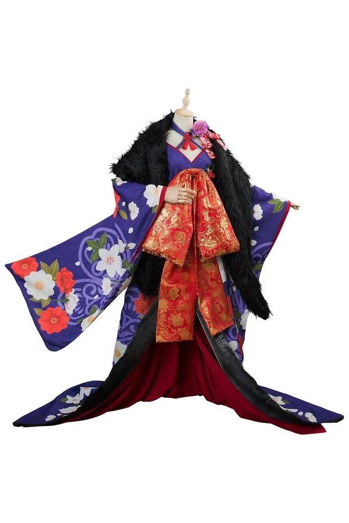 FGO Saber Alter Elegant Kimono Cosplay Costume