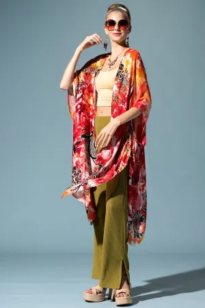 Fiery Rose Kimono