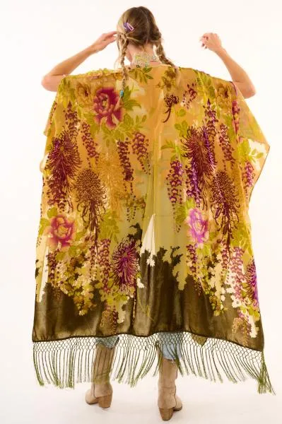 Forest Goddess Kimono - Forest Burnout - One Size