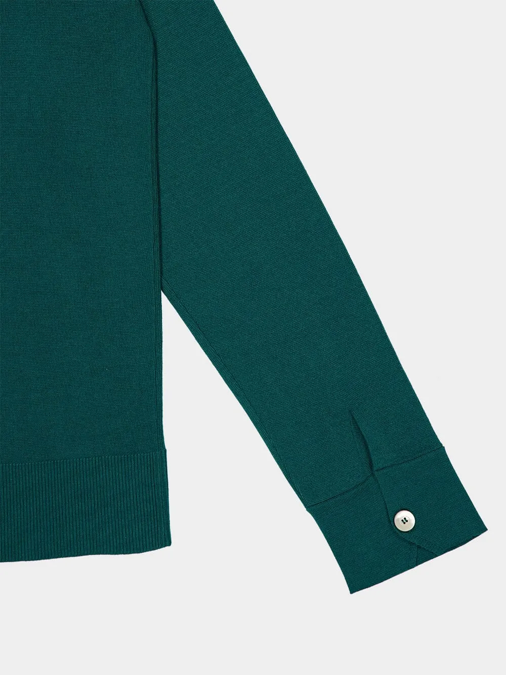 Forest Green Buttoned Overshirt