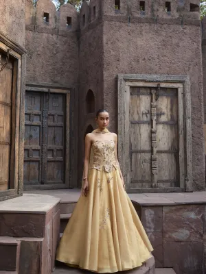 Gilded Grace Corset & Skirt Set