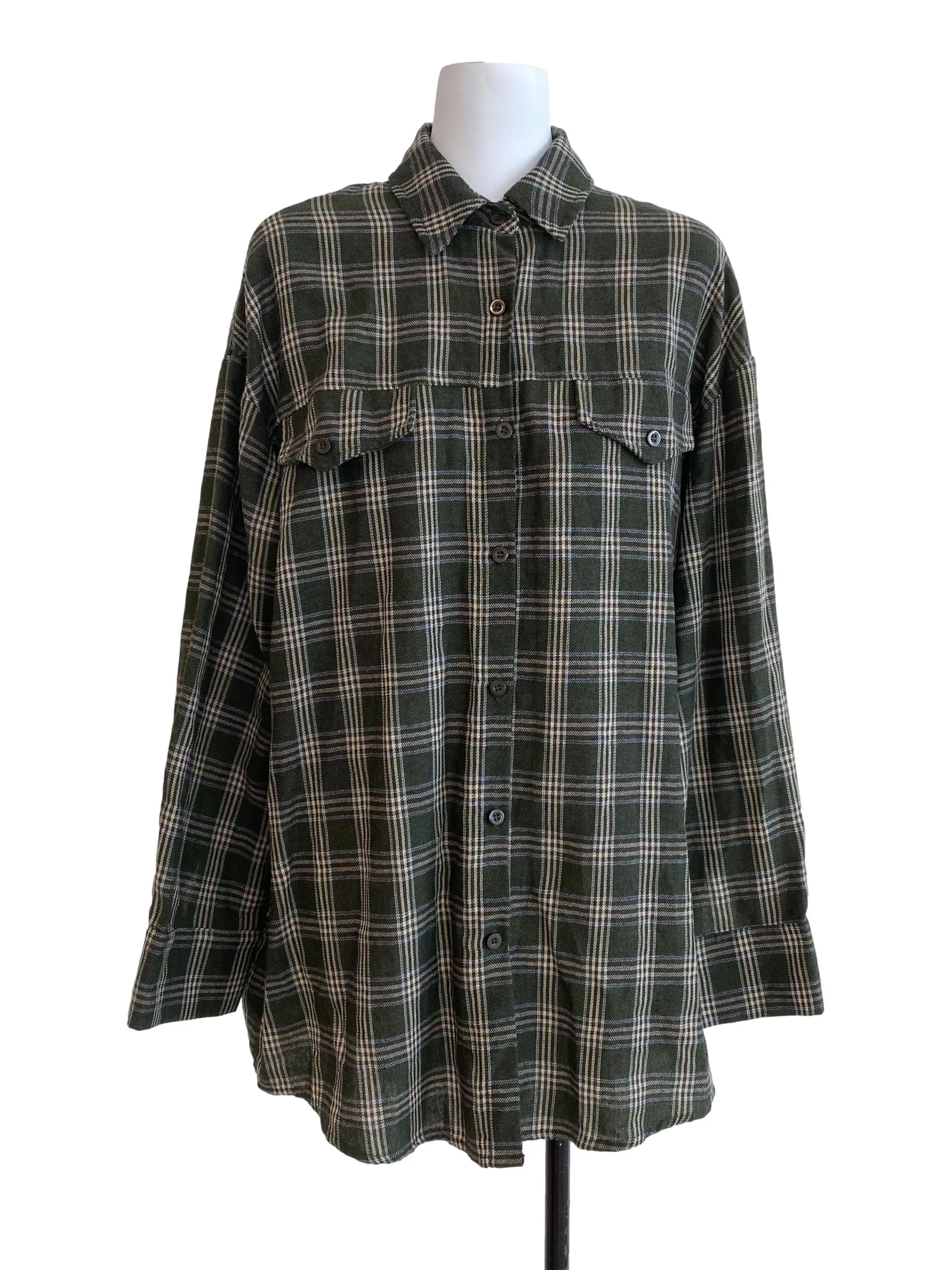 Green Black Watch Checkered Shirt