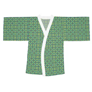 Green Kaleidoscope Beach Kimono