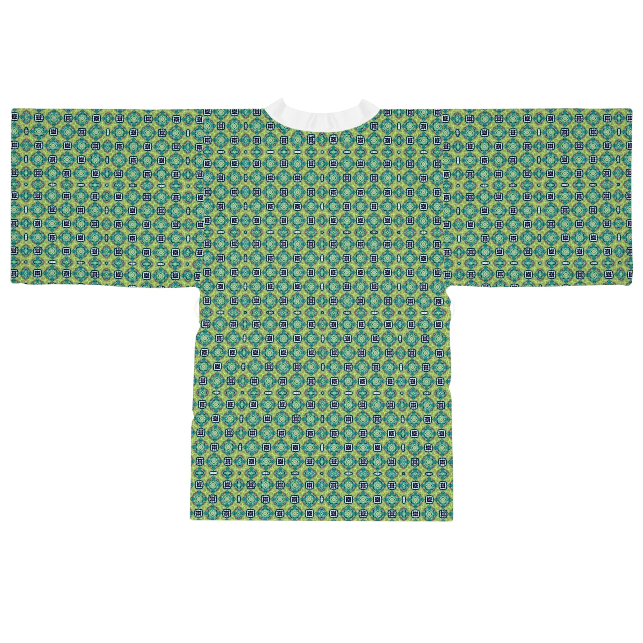 Green Kaleidoscope Beach Kimono