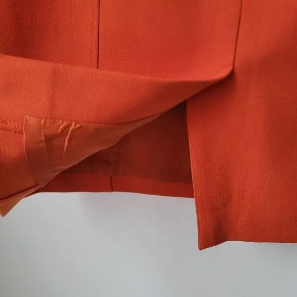 Halogen Nordstrom Orange Pencil Stretchy Skirt Size 8