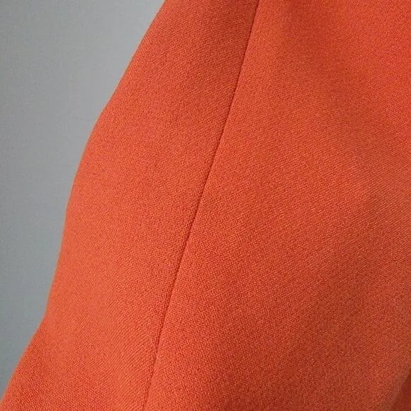 Halogen Nordstrom Orange Pencil Stretchy Skirt Size 8