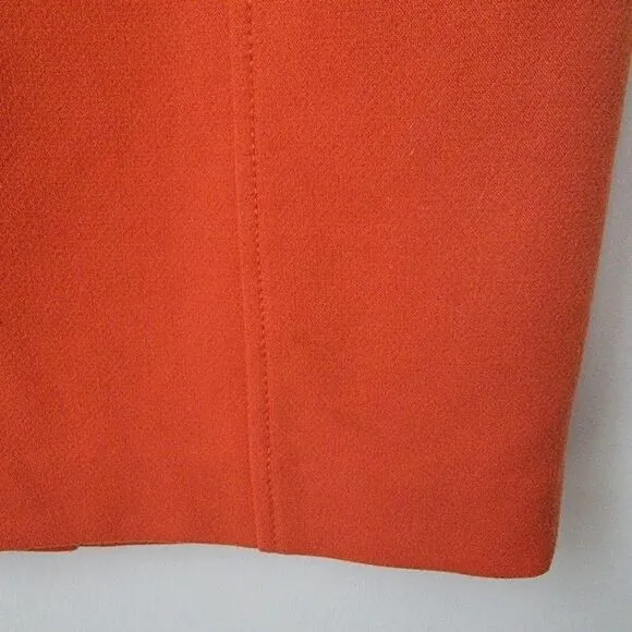 Halogen Nordstrom Orange Pencil Stretchy Skirt Size 8