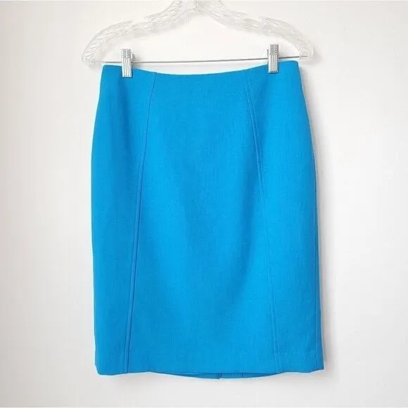 Halogen Nordstrom Orange Pencil Stretchy Skirt Size 8