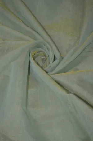 Handloom Pure Silk Chanderi Tissue Golden Zari Based Fabric