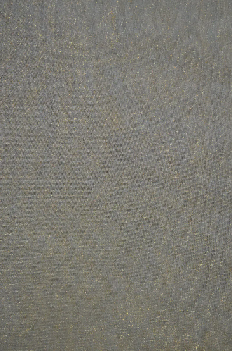 Handloom Pure Silk Chanderi Tissue Golden Zari Based Fabric
