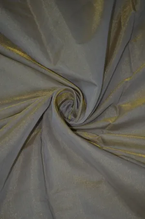 Handloom Pure Silk Chanderi Tissue Golden Zari Based Fabric