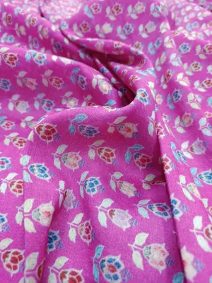 Handloom Pure Silk Soft Chanderi Digital Printed Fabric