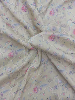 Handloom Pure Silk Soft Chanderi Digital Printed Fabric