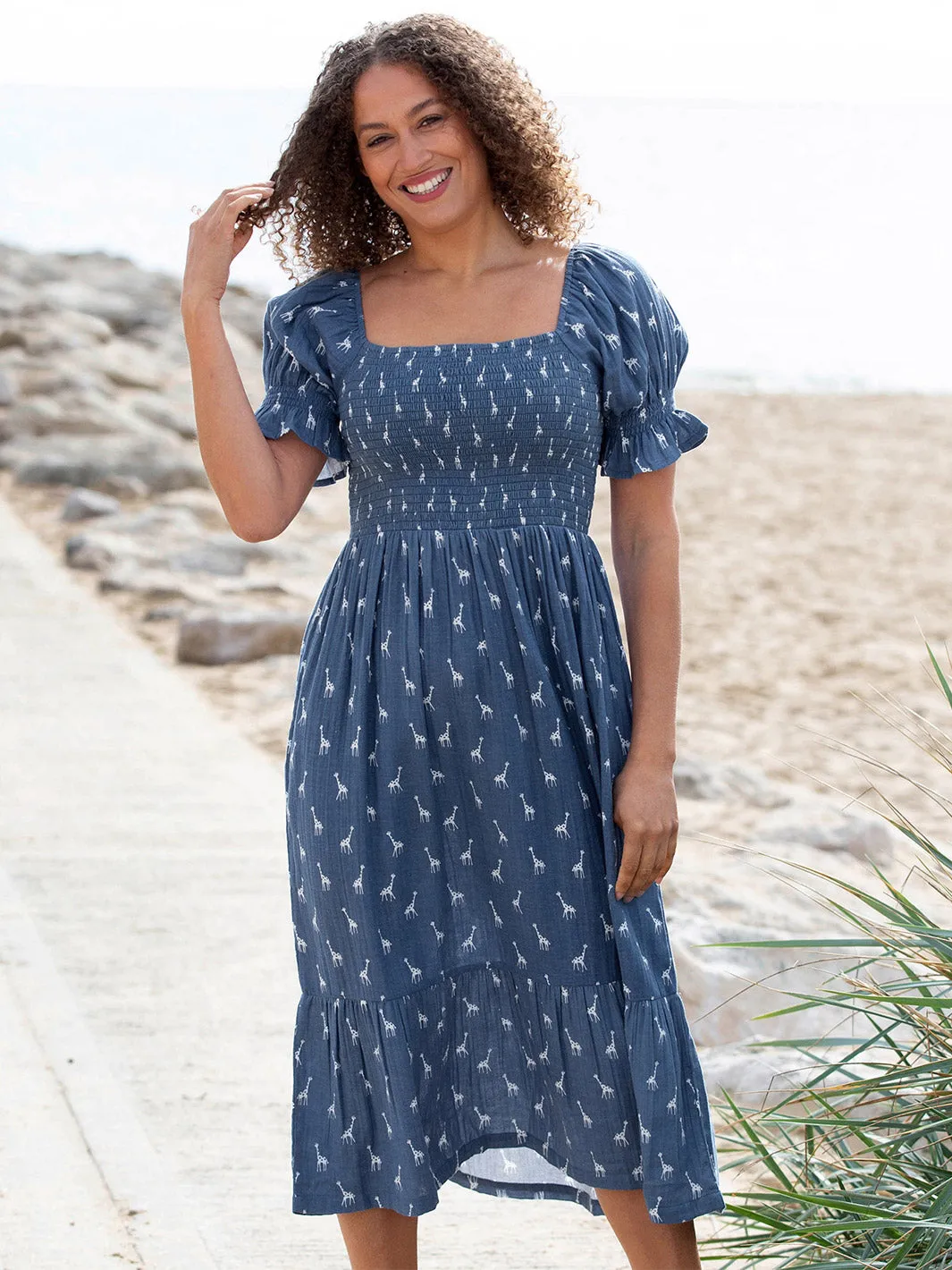 Hartgrove muslin dress giraffy