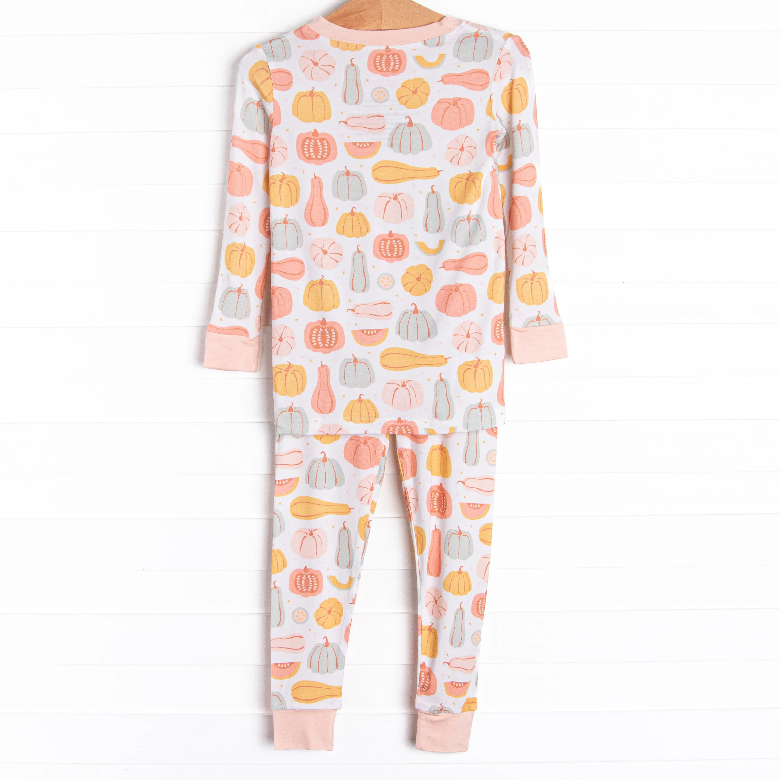 Harvest Season Bamboo Pajama Set, Pink