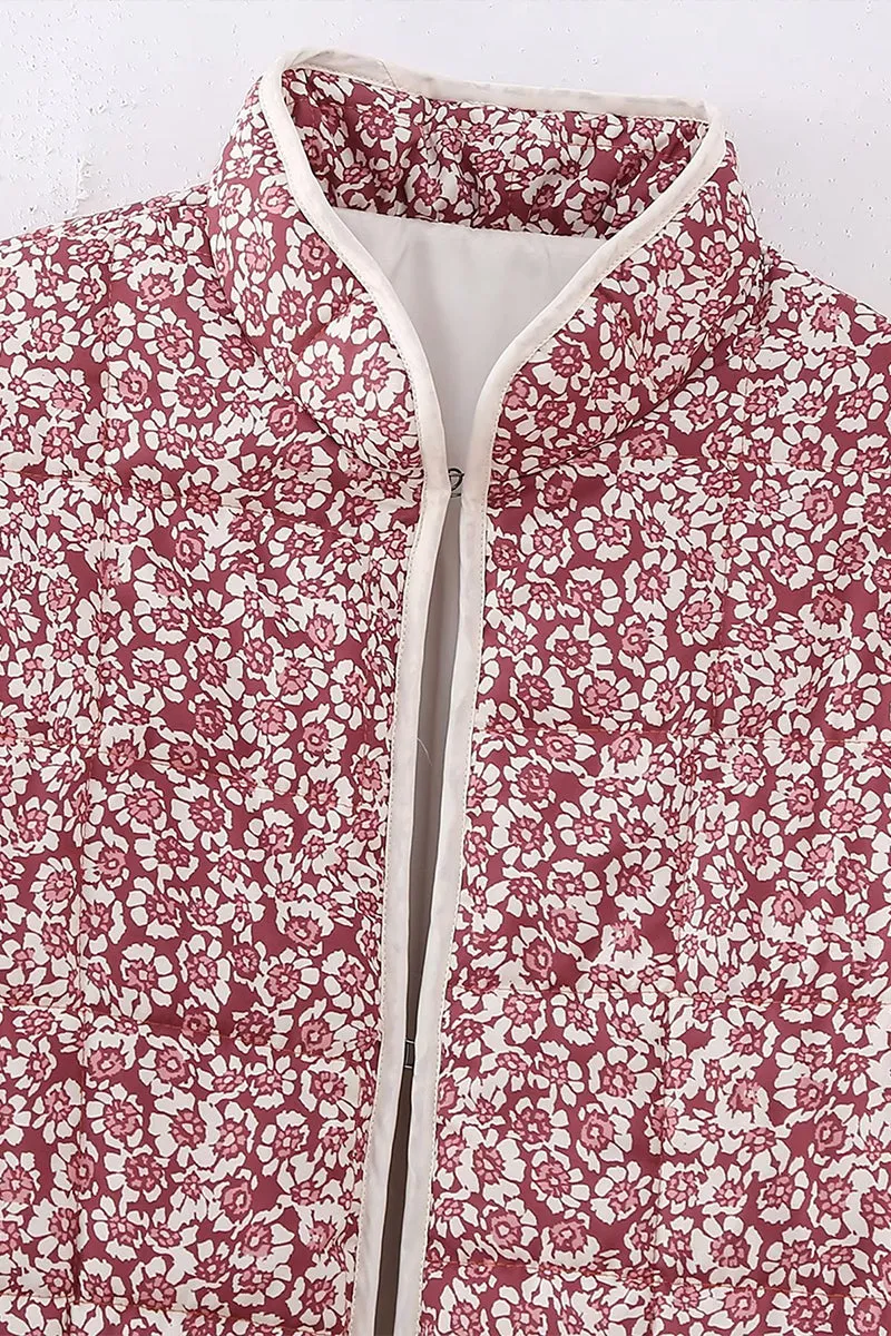 HCR1153 Floral Quilted Kimono Jacket Outerwear