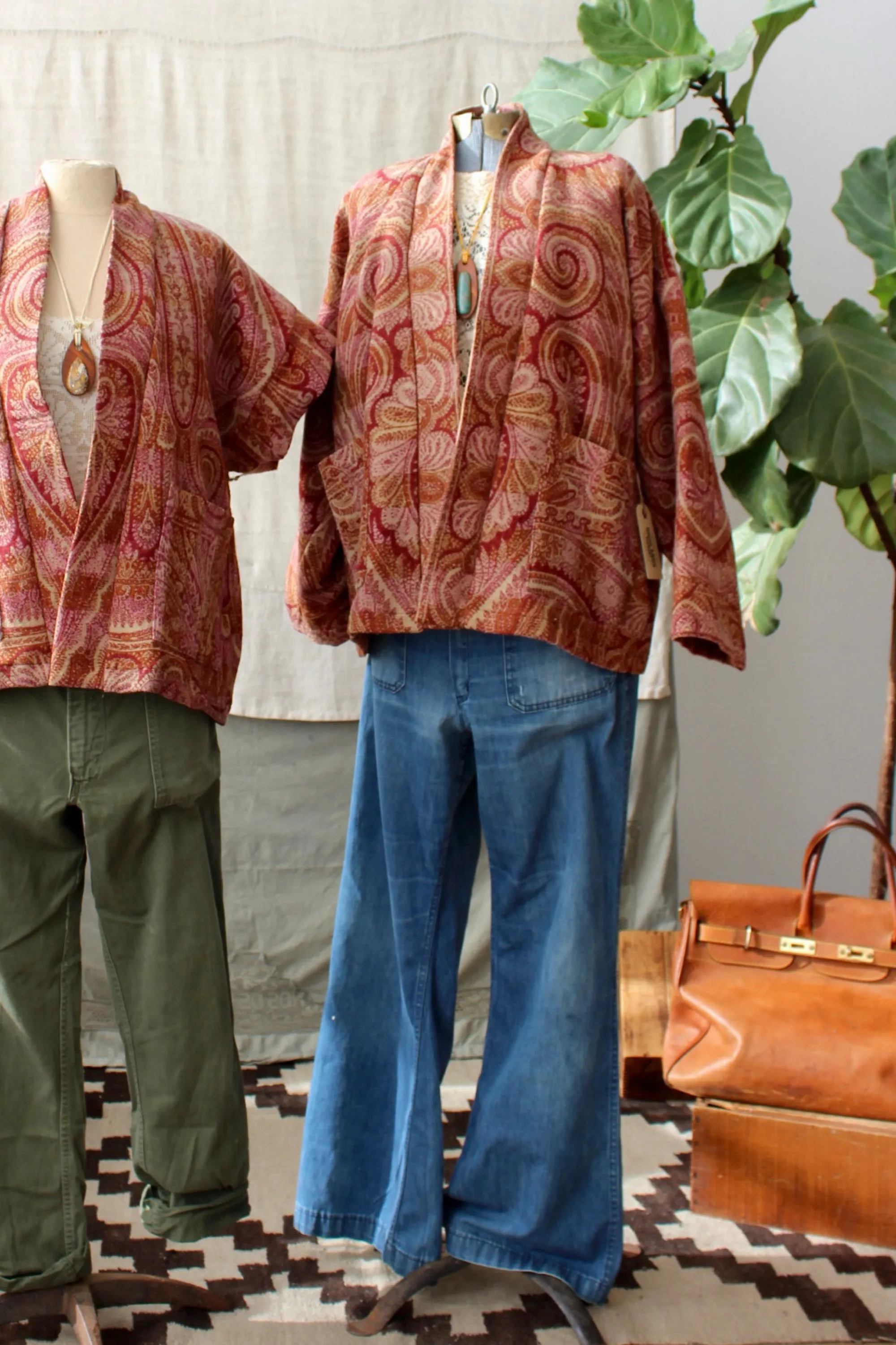 HF160 The Highlands Foundry Wool Paisley Haori Jacket