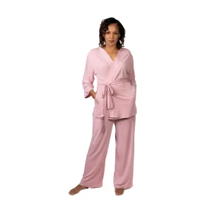 Home Recovery Pajamas in Rose Pink