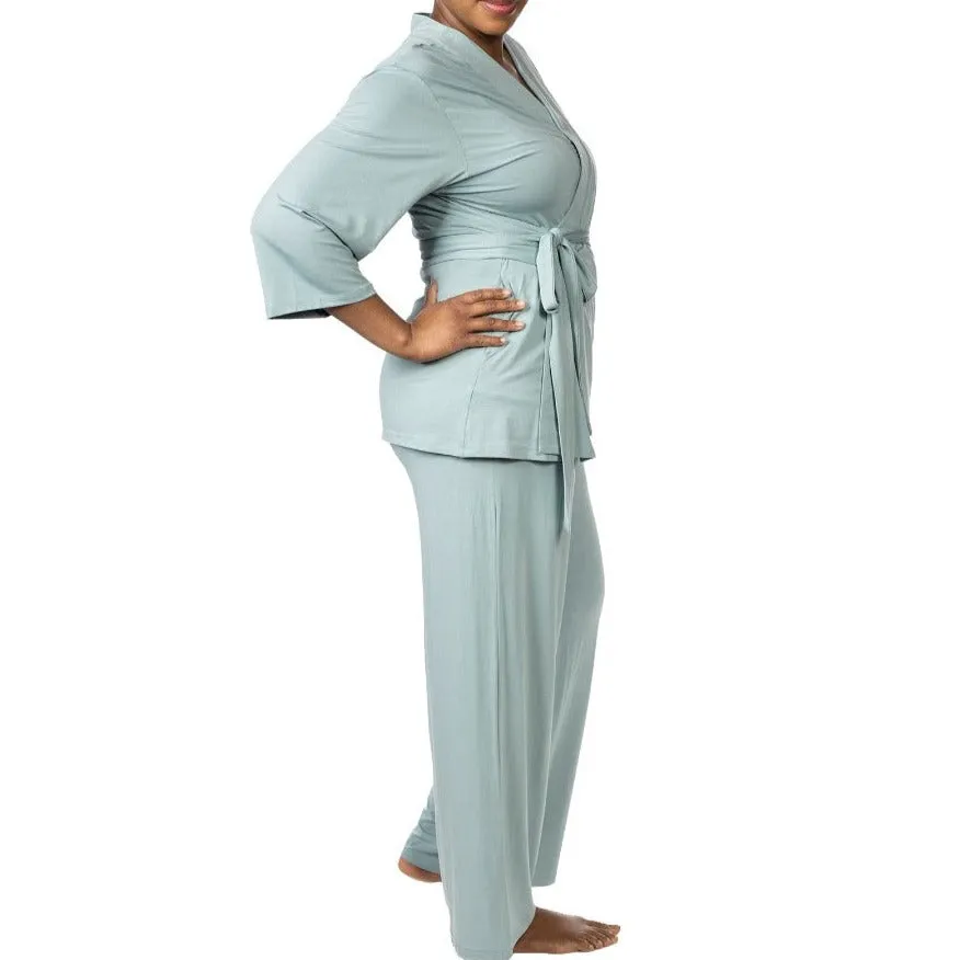 Home Recovery Pajamas in Sage Green