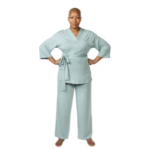 Home Recovery Pajamas in Sage Green