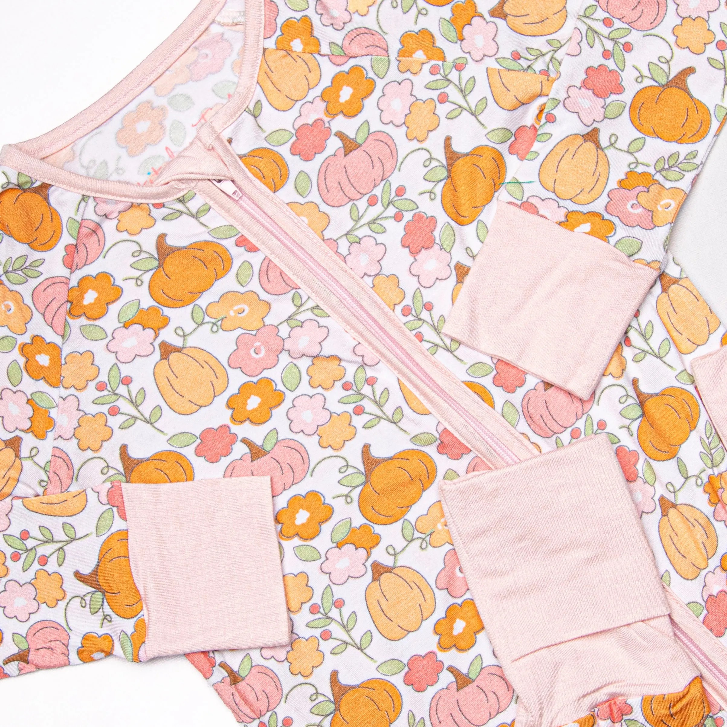 Homeland Harvest Bamboo Zippy Pajama, Pink