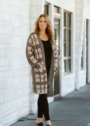 Houndstooth Coatigan