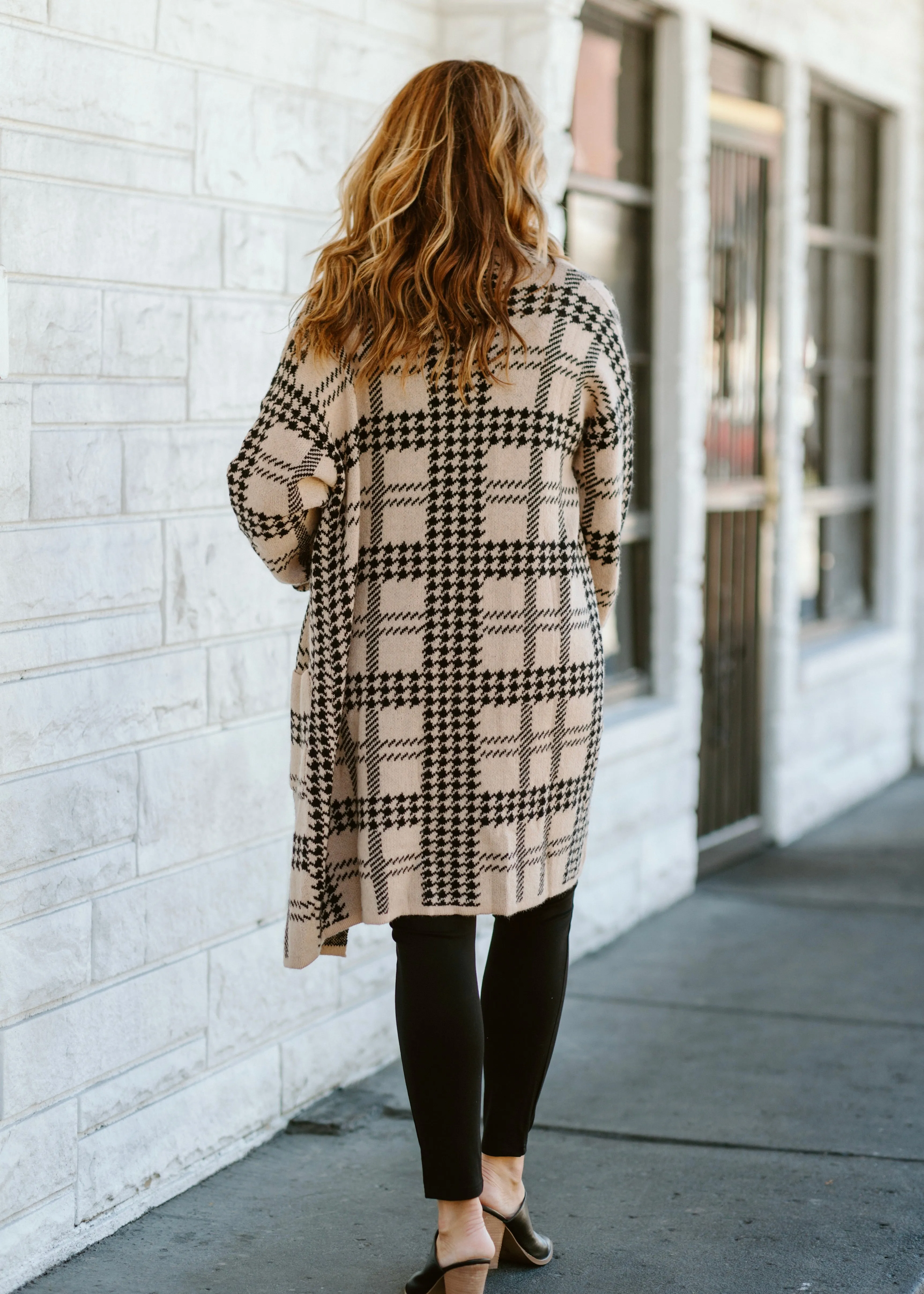 Houndstooth Coatigan