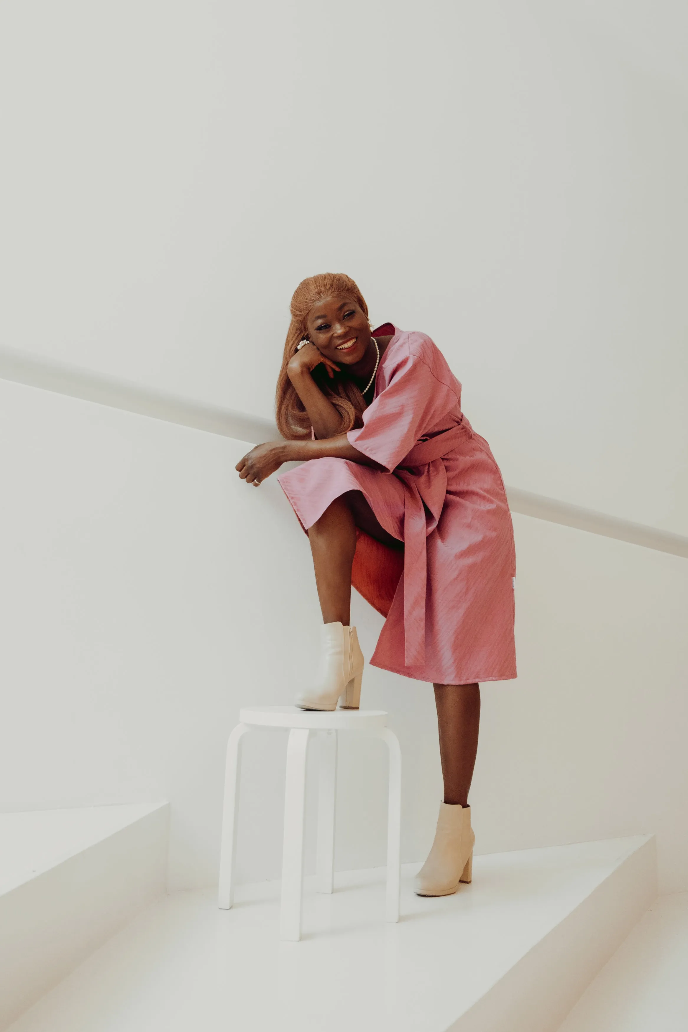 Hurmaava Kimono Dress Peony Pink