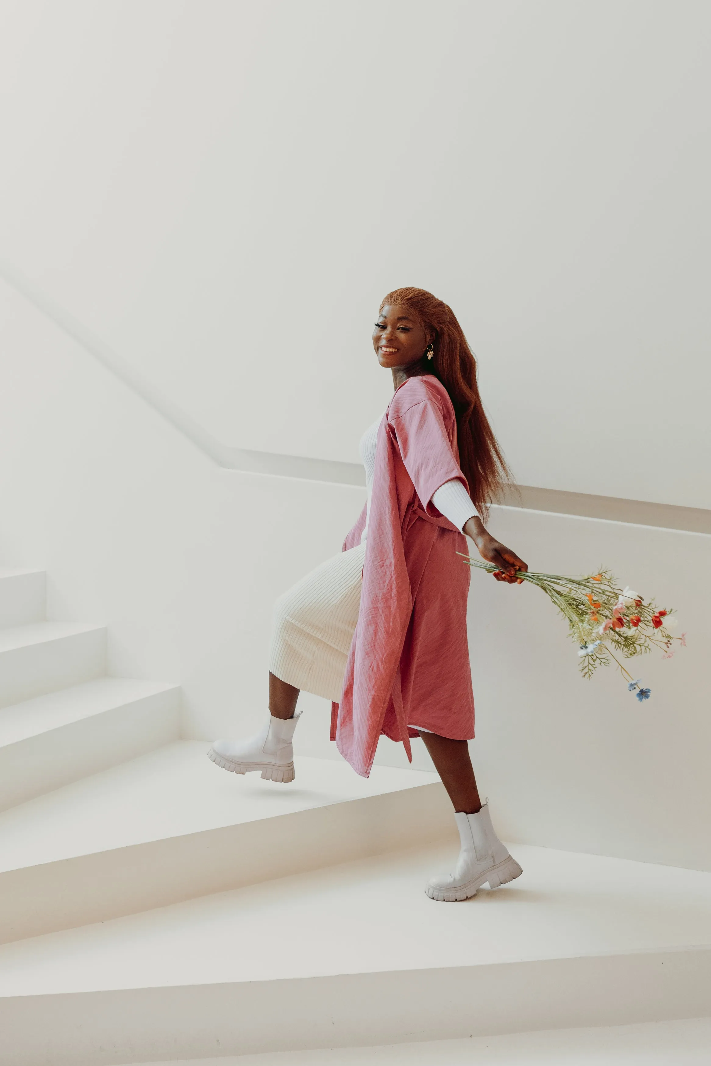 Hurmaava Kimono Dress Peony Pink
