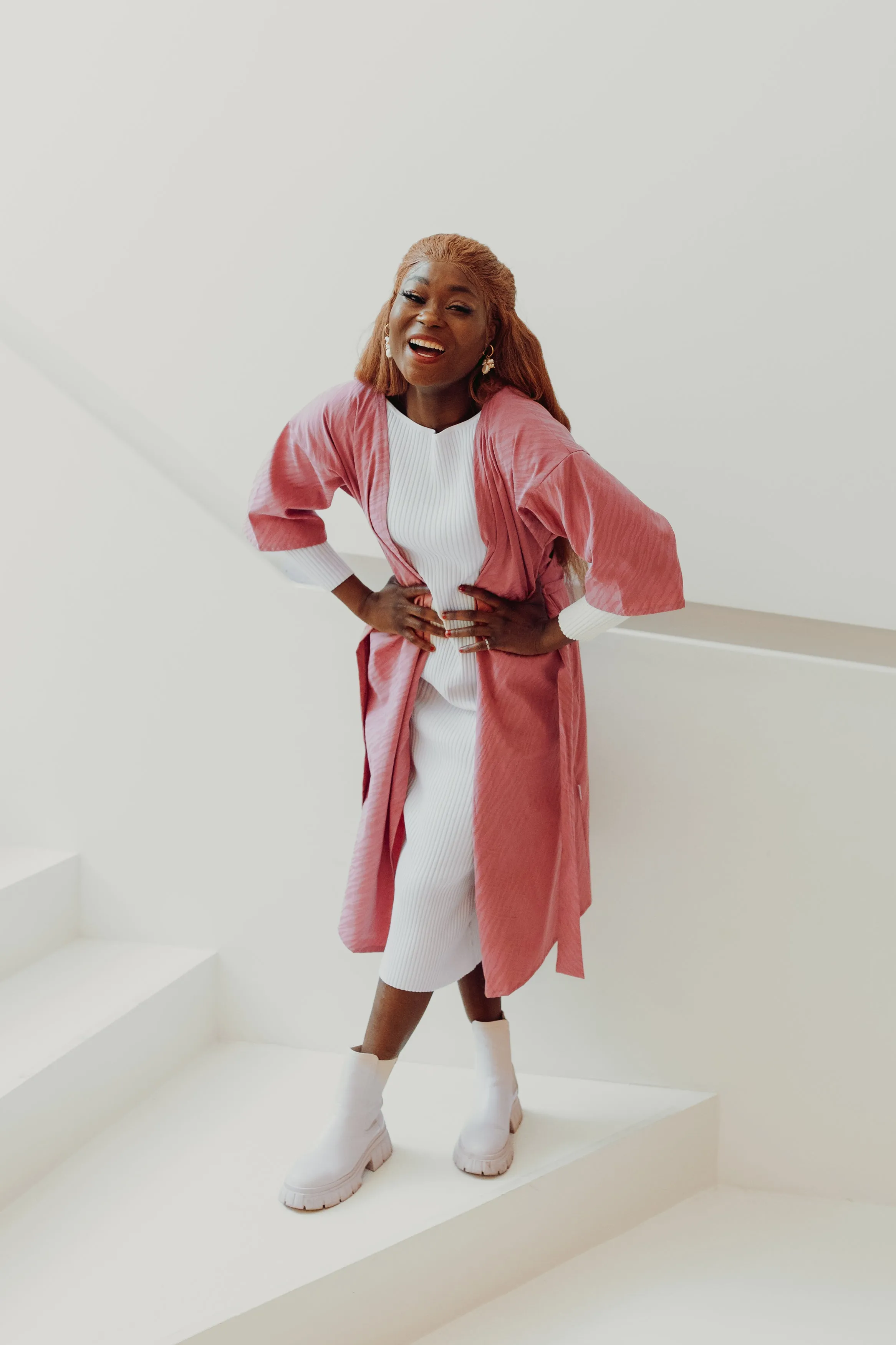 Hurmaava Kimono Dress Peony Pink