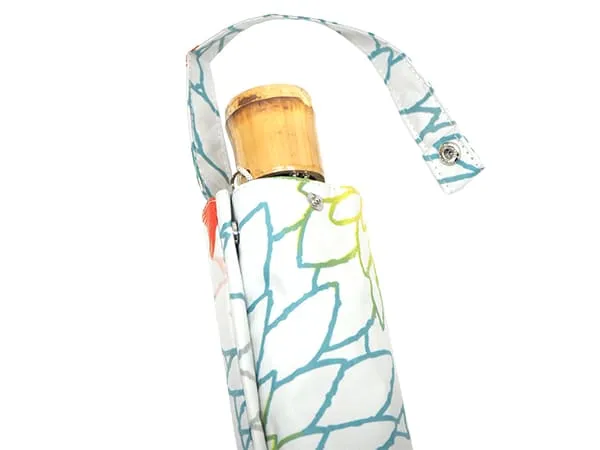 Japanese Folding Parasol for both rain and shine - Goldfish pattern