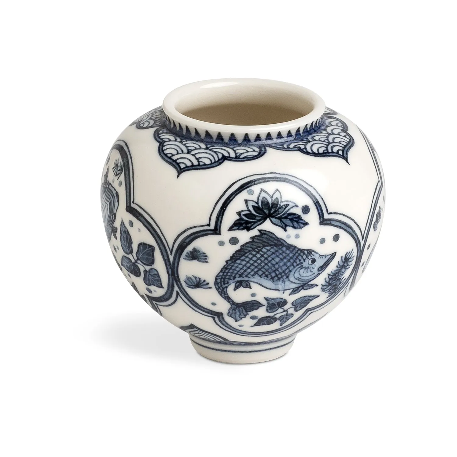 Japanese Hand Painted Miniature Pots