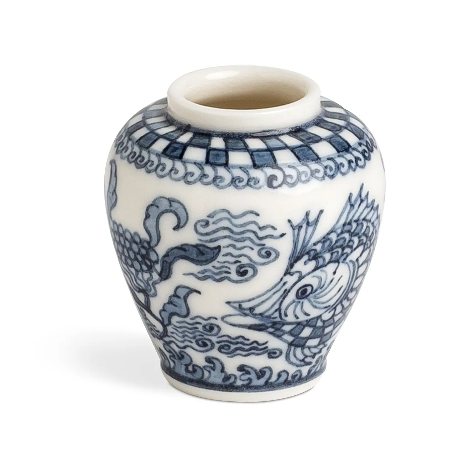 Japanese Hand Painted Miniature Pots