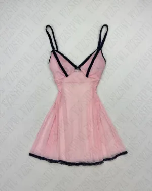 JazzHer summer new trend Fairy fashion aesthetics Retro pink sexy sleeveless lace pajamas slim millennial women pajamas home wear Y2K