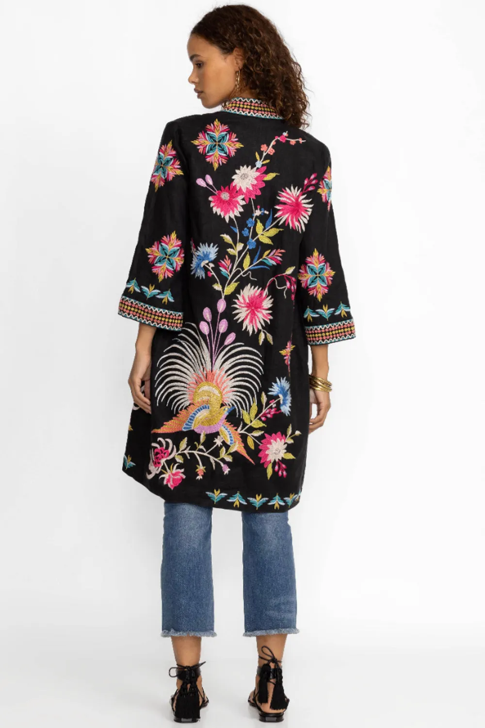 Johnny Was Julie Linen Kimono Coat J49723-E