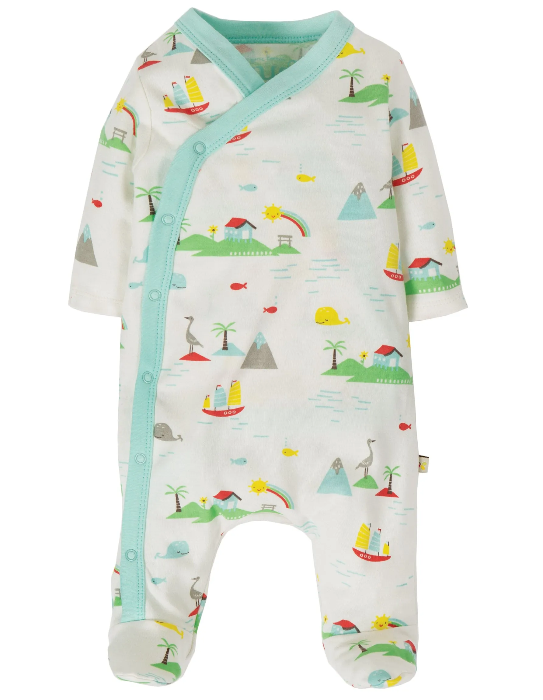 Kai Kimono Babygrow - Island Life