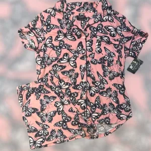 Kate Spade New York Pink Butterfly Print Pajama Set!