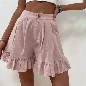 Kersha | Flowy Ruffle Hem Shorts