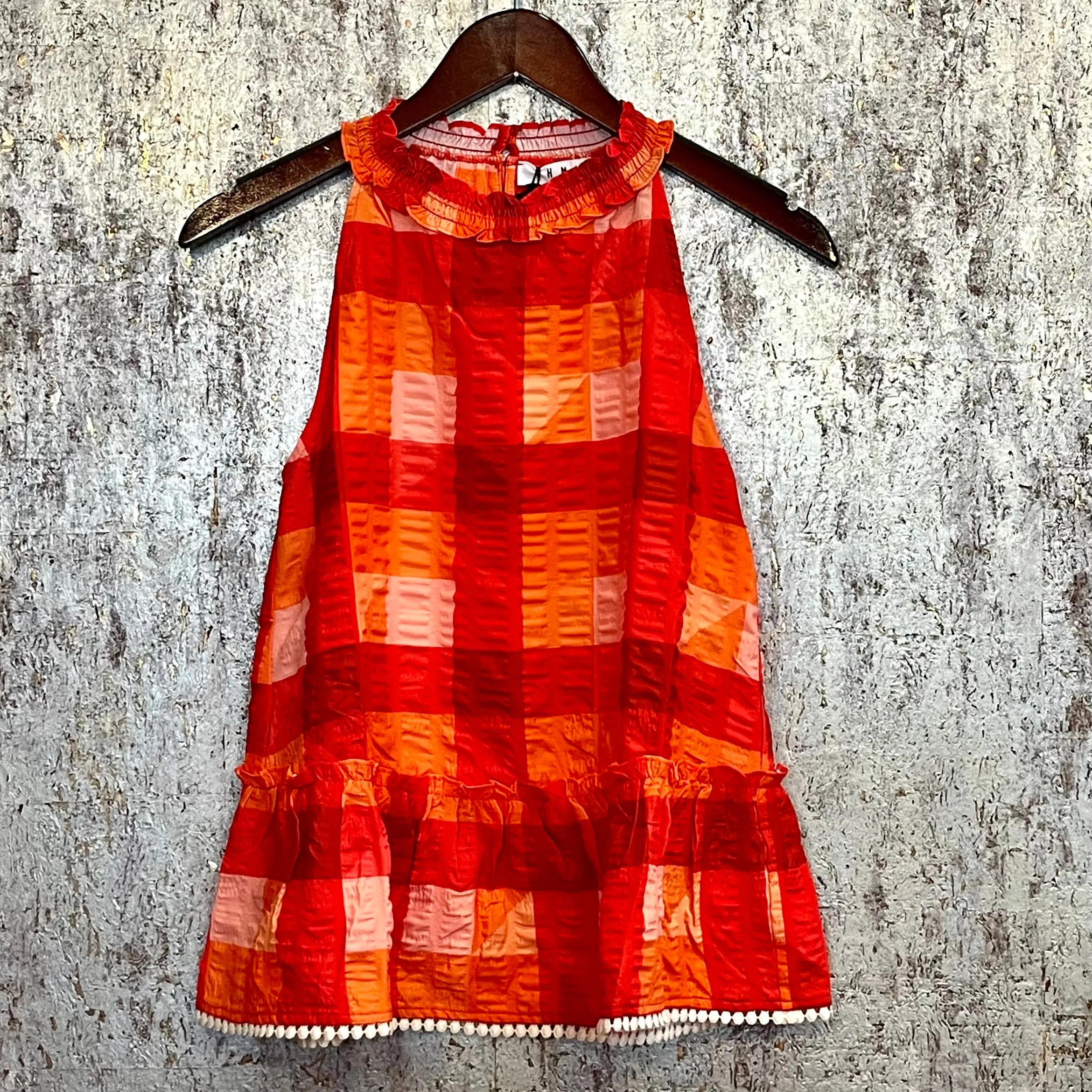Key West Gingham Plaid Halter Top-FINAL SALE