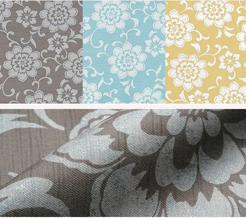 Kimono tsutsumi - Hana Karakusa Light Blue  花唐草 セイジ (Japanese Wrapping Cloth)  145 x 145 cm
