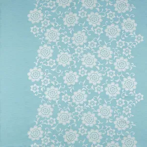 Kimono tsutsumi - Hana Karakusa Light Blue  花唐草 セイジ (Japanese Wrapping Cloth)  145 x 145 cm