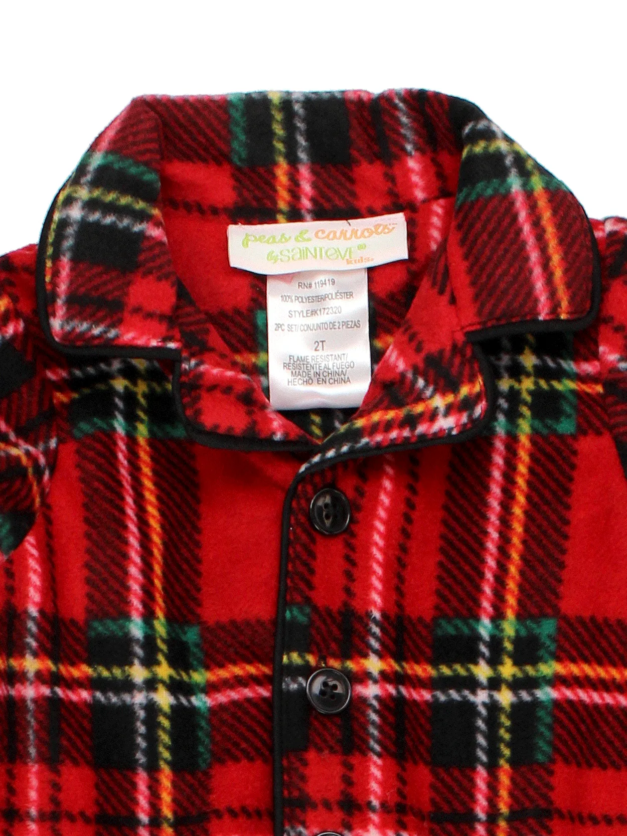 Komar Kids Holiday Plaid Coat Pajamas